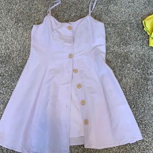 Lavender linen dress